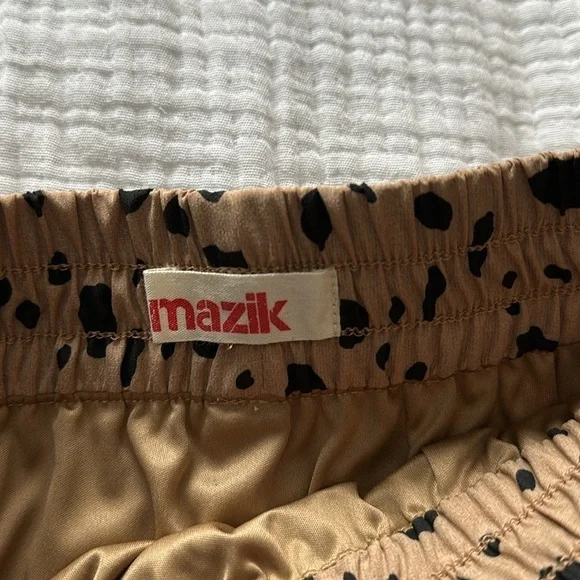 Maxim Boutique Leopard Cheetah Print Fit and Flare Flowy Lined Mini Skirt - Picture 5 of 6